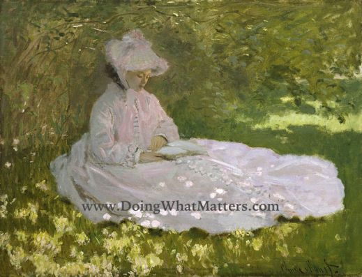 Springtime by Claude Monet, 1872