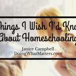 Seven things about homeschooling