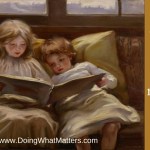 A poem, truth, and the month of May illustrated by "Interesting Story" by Laura MuntzLyall, 1898.