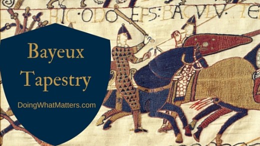 The Bayeux Tapestry is history told in embroidery.