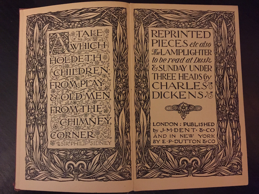 Reprinted pieces, etc: also, The lamplighter, To be read at dusk, and Sunday under Three Heads by Charles Dickens