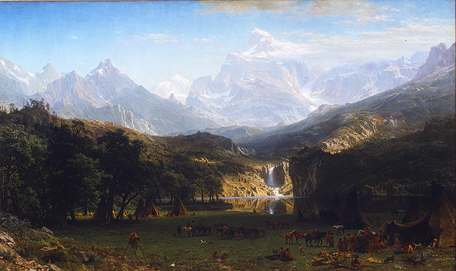 Lander's Peak — a Western painting by Albert Bierstadt.
