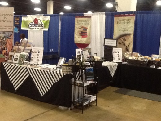 Here's our booth at the Great Homeschool Convention in Greenville, SC.