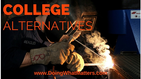 The skilled trades are an excellent college alternative.