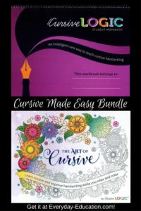 Cursive Made Easy penmanship bundle for more beautiful handwriting. 