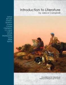 Introduction to Literature by Janice Campbell - Excellence in Literature curriculum.