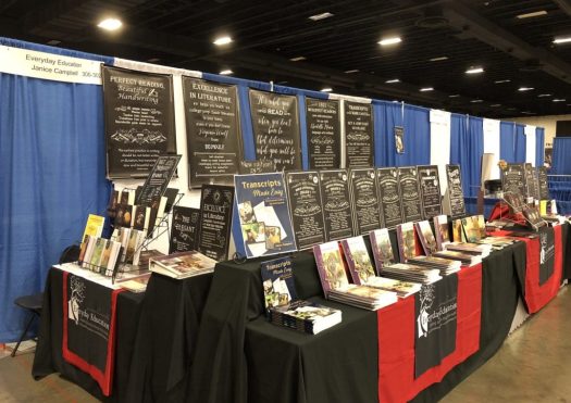Janice Campbell's conference booth for Everyday Education