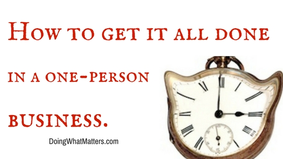 Getting it all done in a one-person business can be hard, but you can do more than you think.