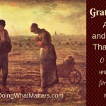 The Angelus by Francois Millet is a lovely painting depicting a young couple pausing for prayer in the middle of the day.