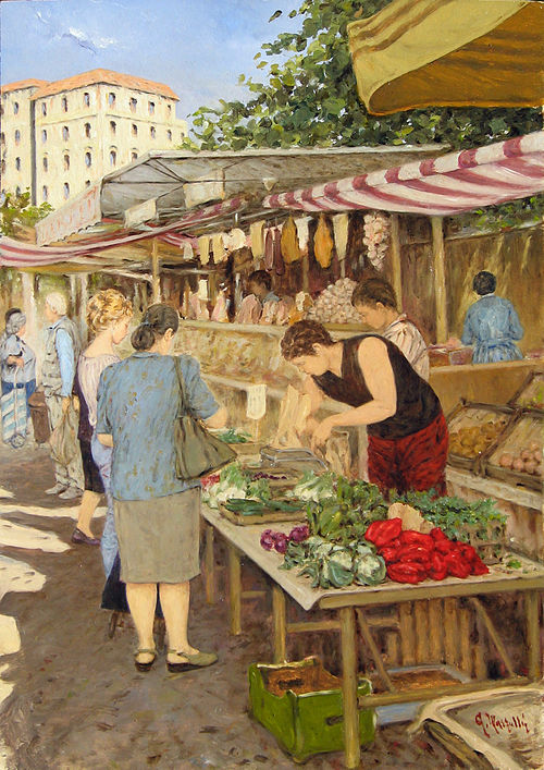 If you sell fruit for a merchant, you earn a commission or affiliate income.