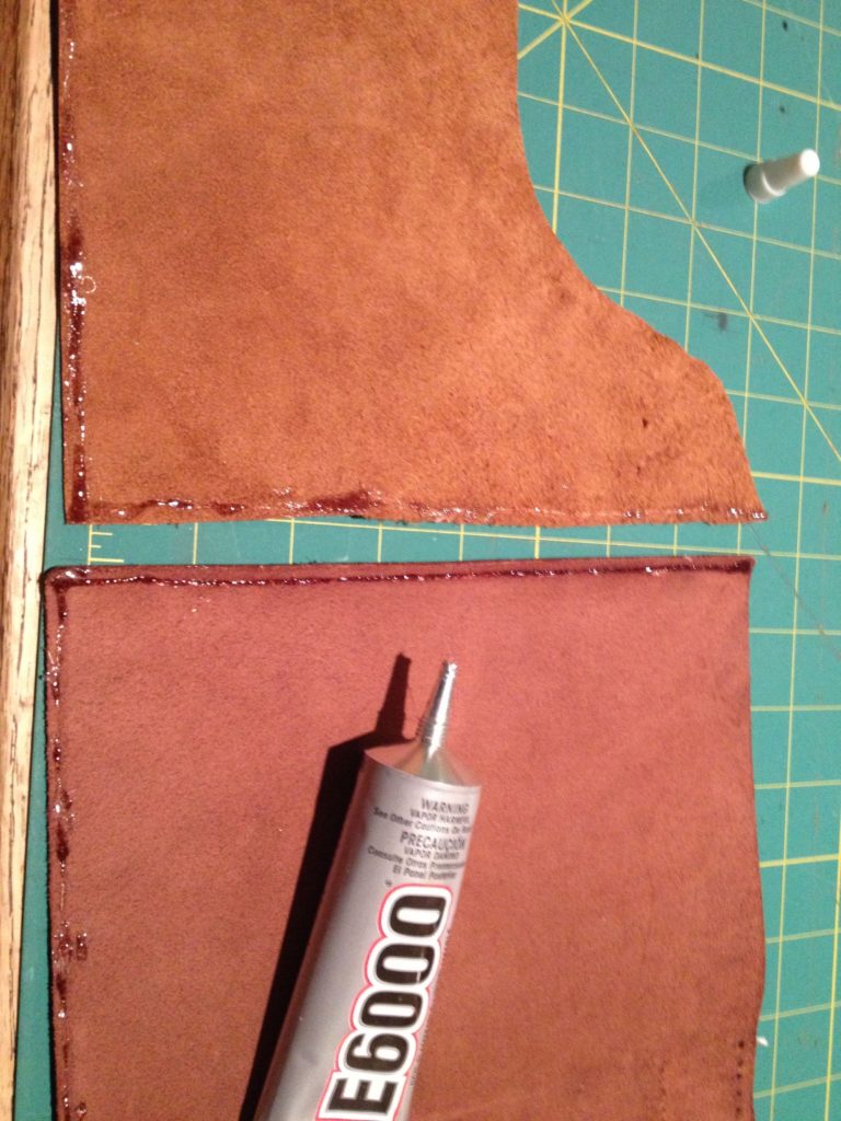 Use E6000 glue to attach planner pocket.