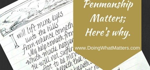 Penmanship Matters; Here's Why.