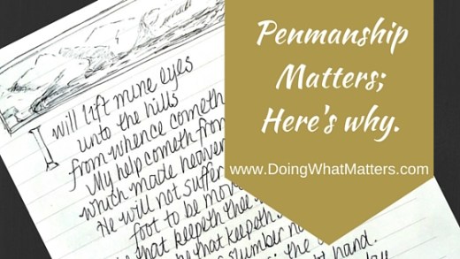 Penmanship Matters; Here's Why.