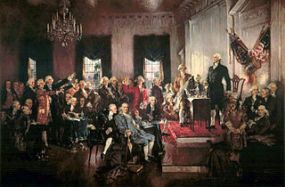Scene at the Signing of the Constitution of the United States by Howard Chandler Christy