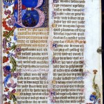 A leaf from the St. Florian Psalter.