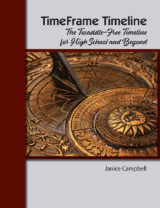 TimeFrame Timeline: The Twaddle-Free Timeline for middle school and high school homeschoolers.