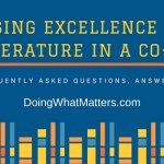 FAQ about using Excellence in Literature in a co-op or classroom.