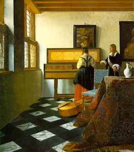 The Music Lesson by Jan Vermeer