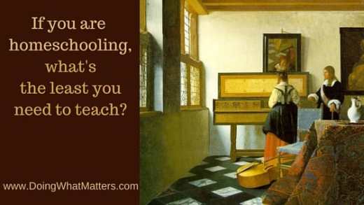 What do homeschoolers need to teach?