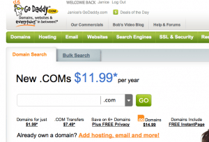 Search for your business domain.