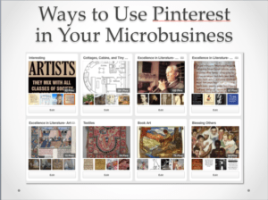 Ways to use Pinterest in your micro business.